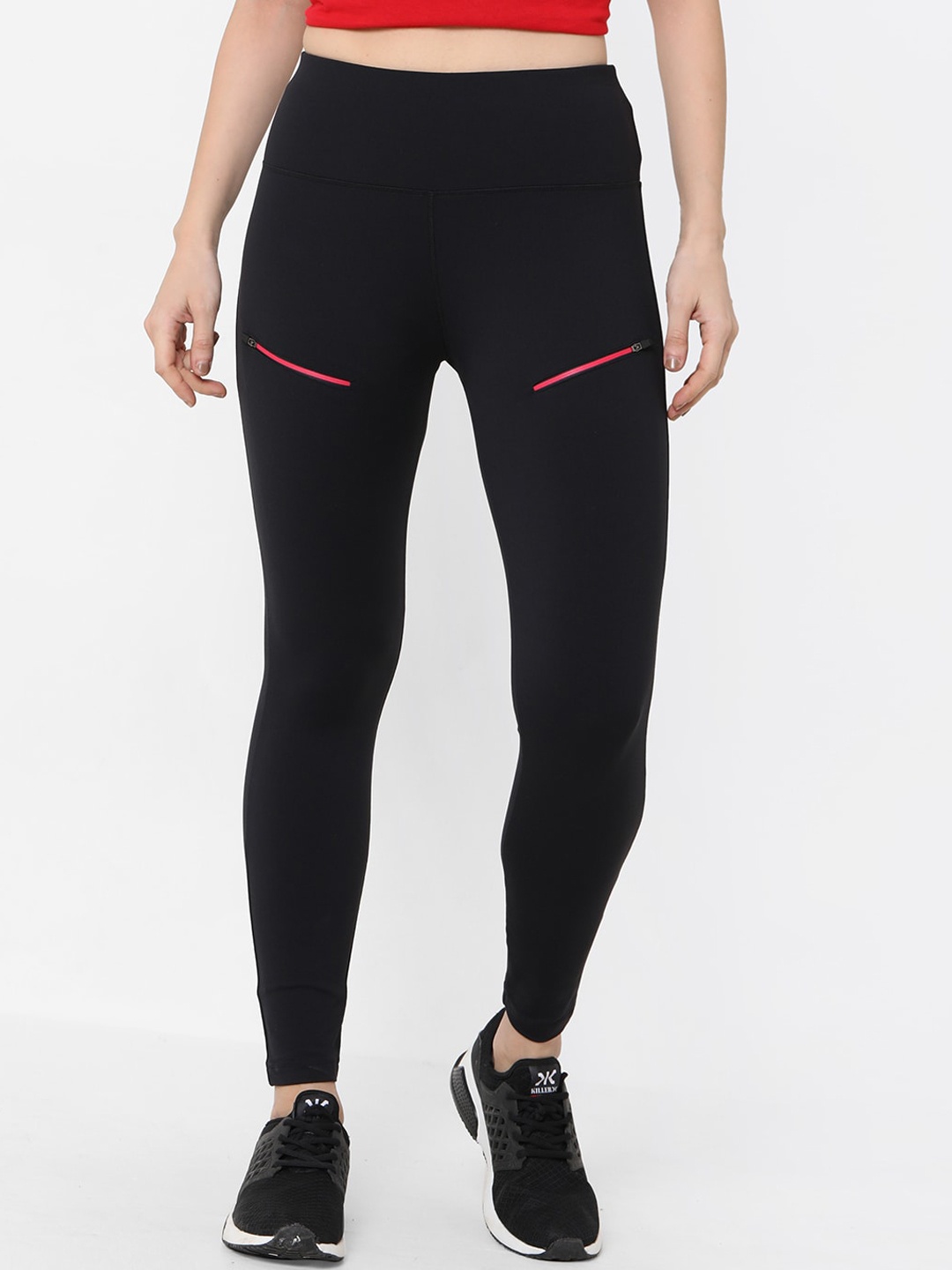 

Tuna London Women Black Solid Tights
