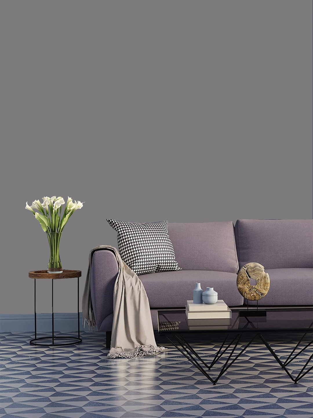 

Jaamso Royals Grey Solid Self Adhesive Wallpaper