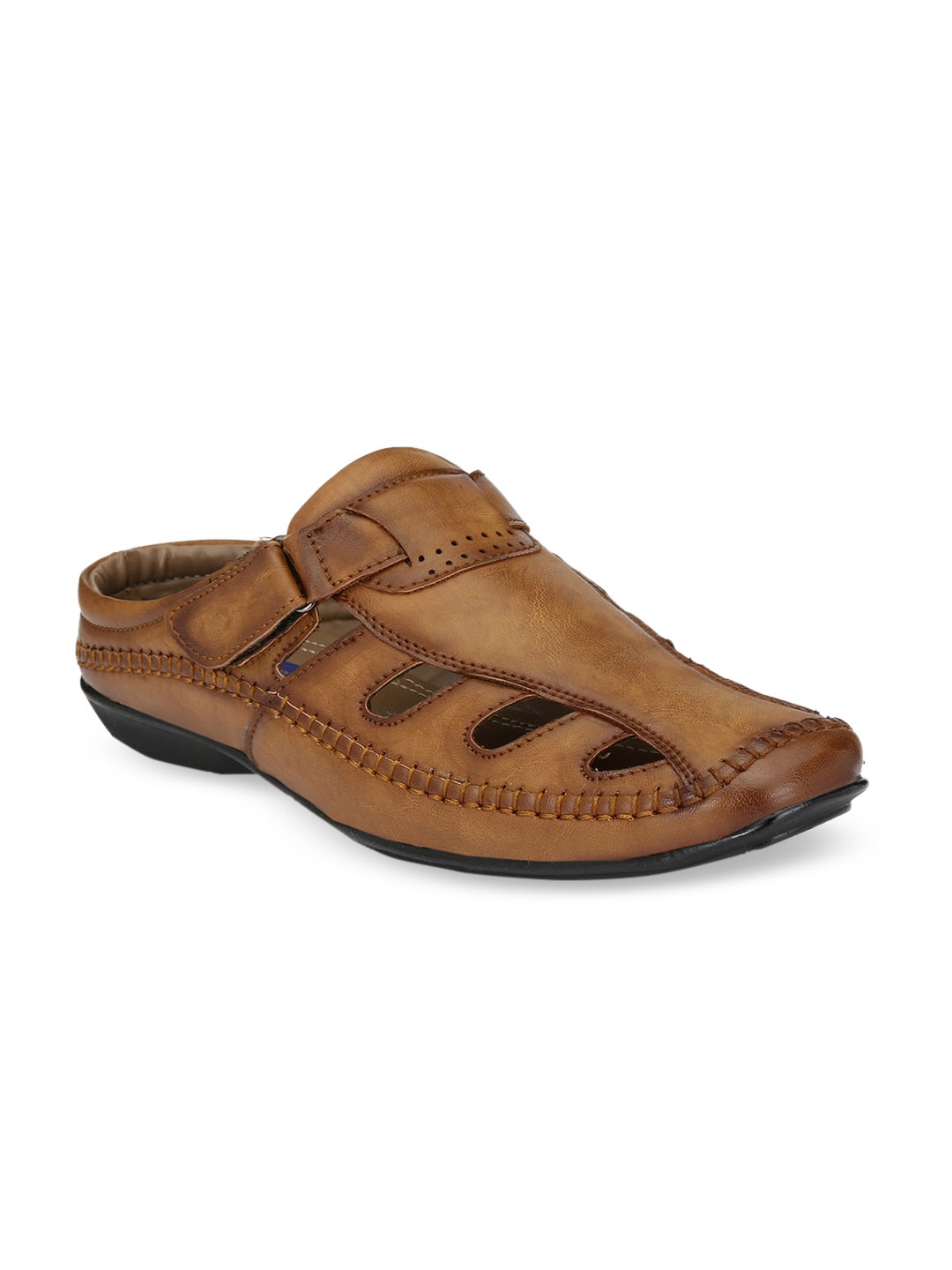

El Paso Men Tan Brown Fisherman Sandals