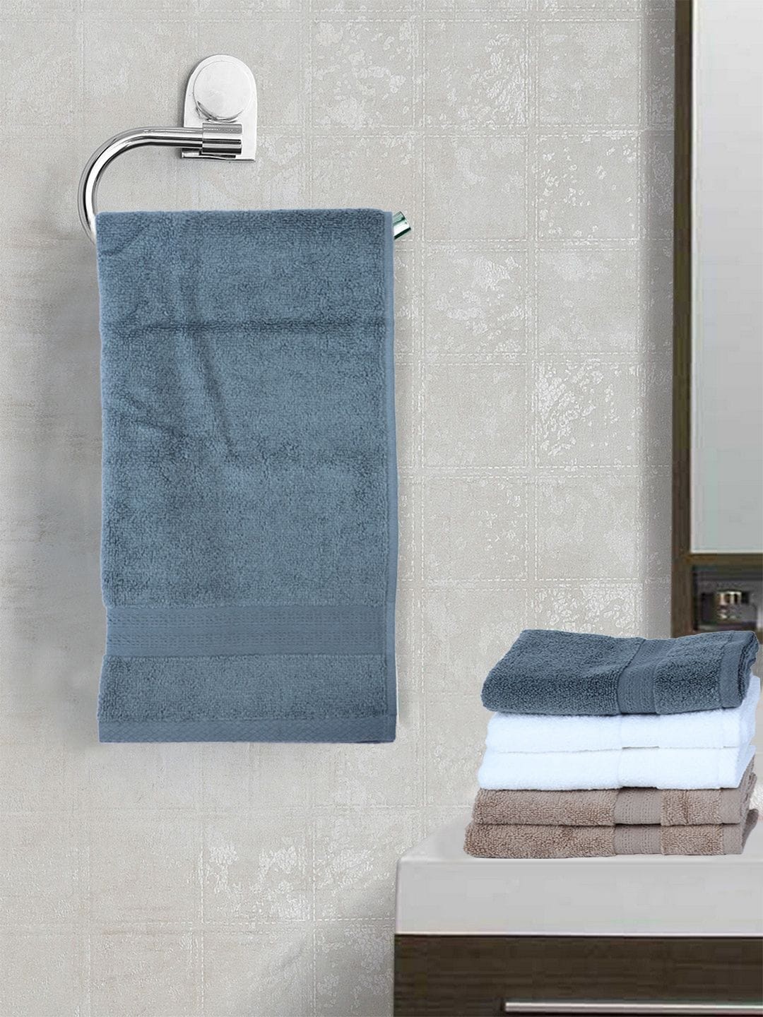 

BIANCA Pack of 6 Multicoloured Cotton Hand Towel, Multi