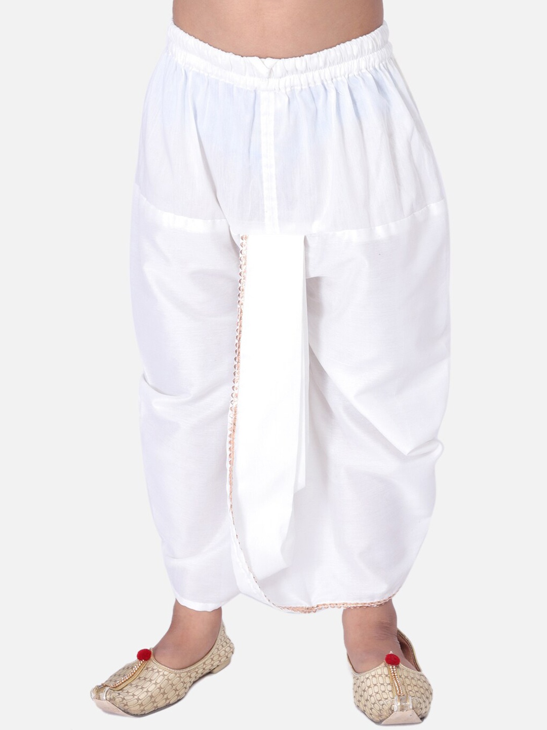 TABARD Boys White Solid Dhoti Pants