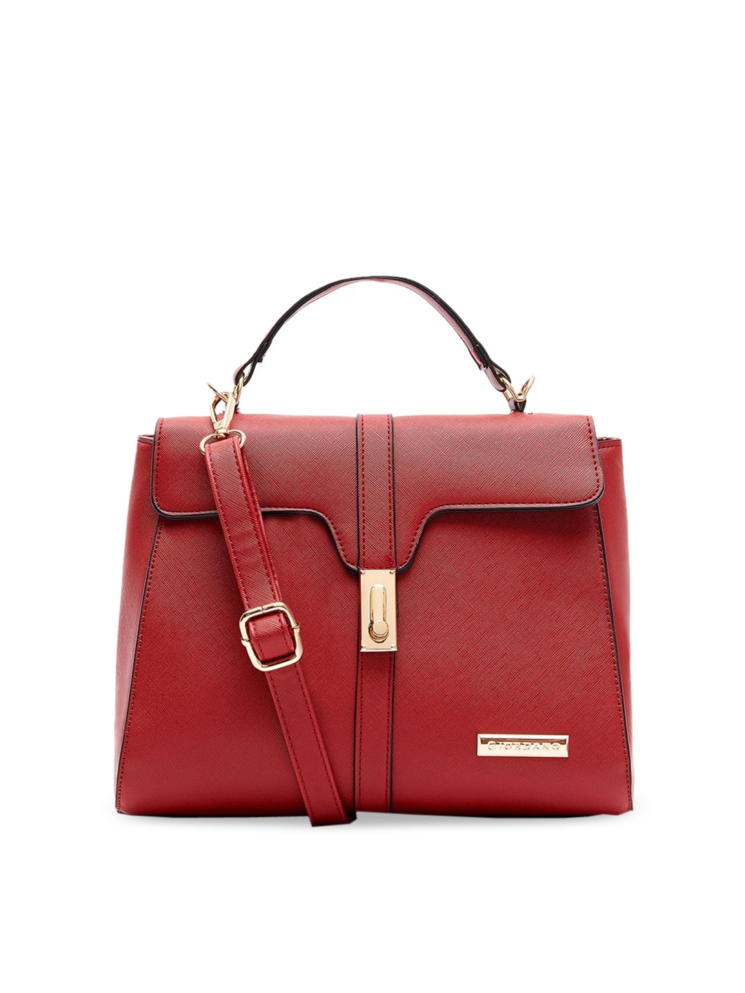 

GIORDANO Maroon Solid Satchel
