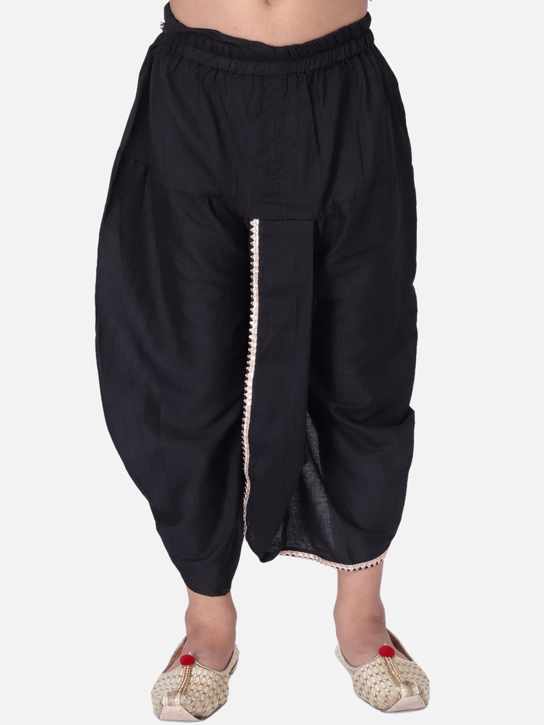 

TABARD Boys Black Solid Dhoti Pants