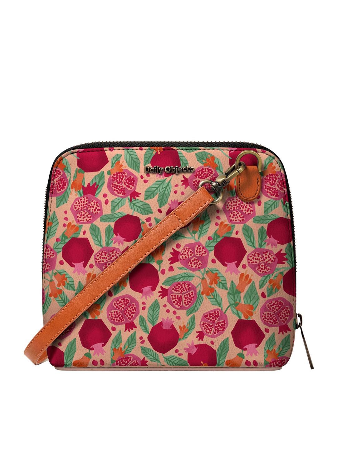 

DailyObjects Multicoloured Pomegranate Printed Sling Bag, Multi