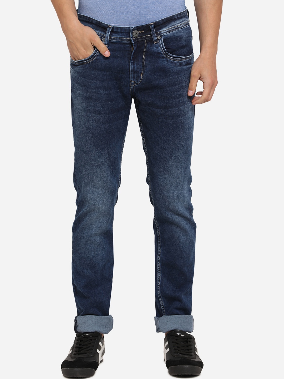 

JADE BLUE Men Blue Slim Fit Mid-Rise Clean Look Jeans