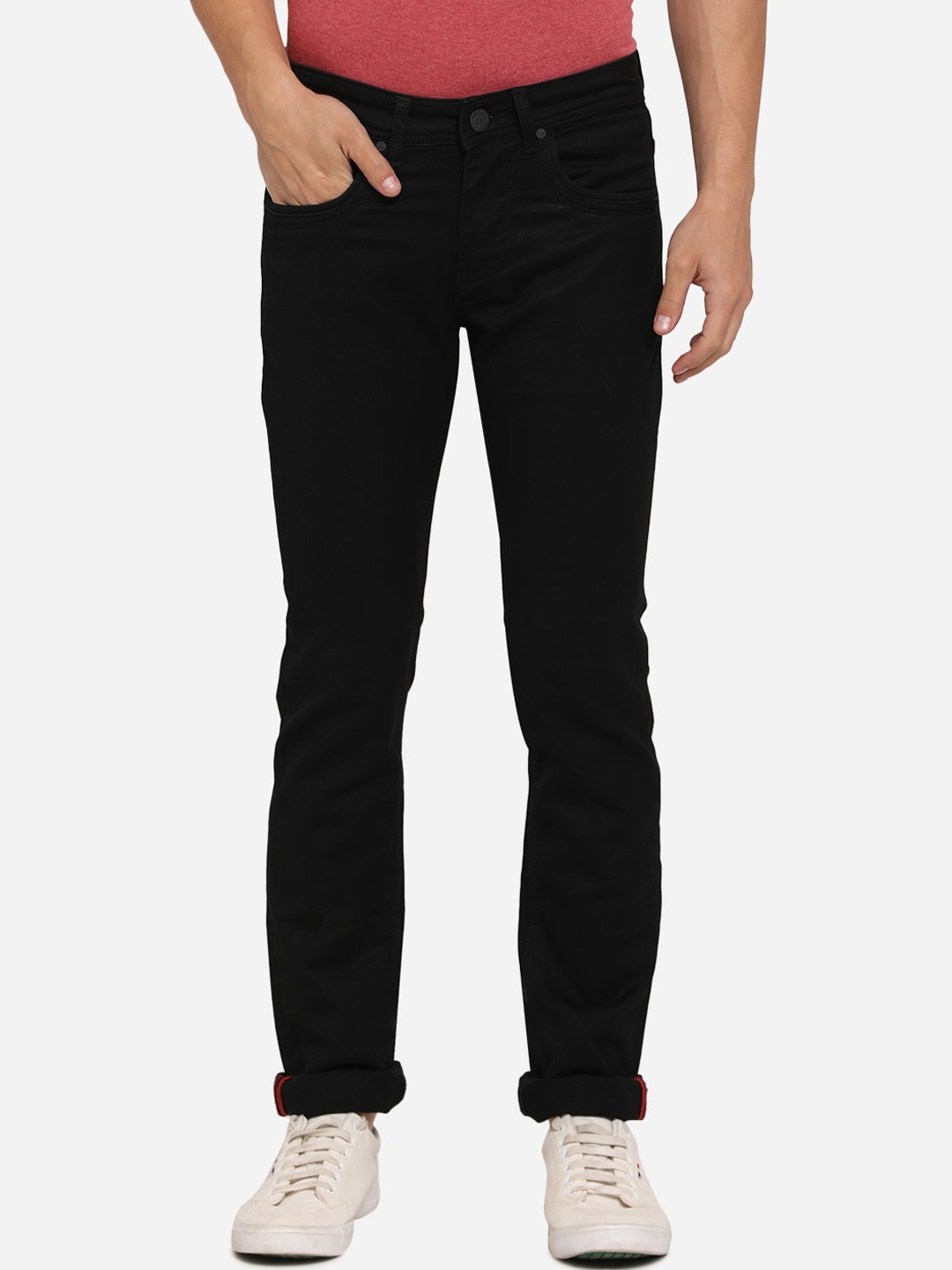 

JADE BLUE Men Black Slim Fit Jeans