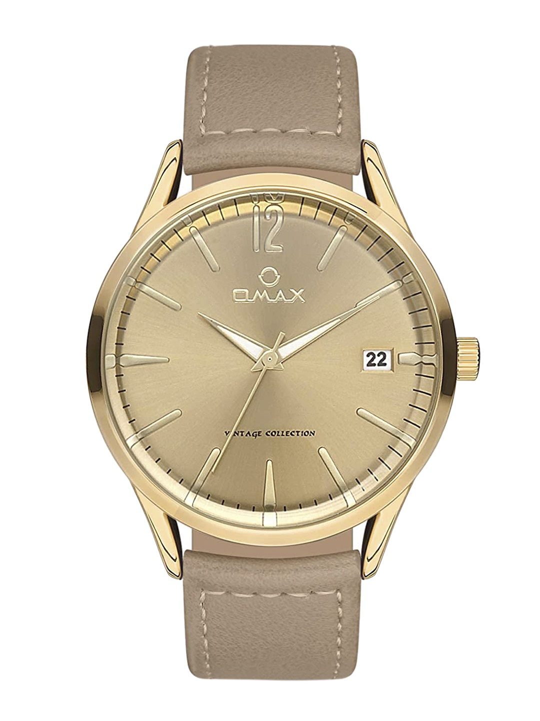 

Omax Men Gold-Toned Analogue Watch VC08G33I