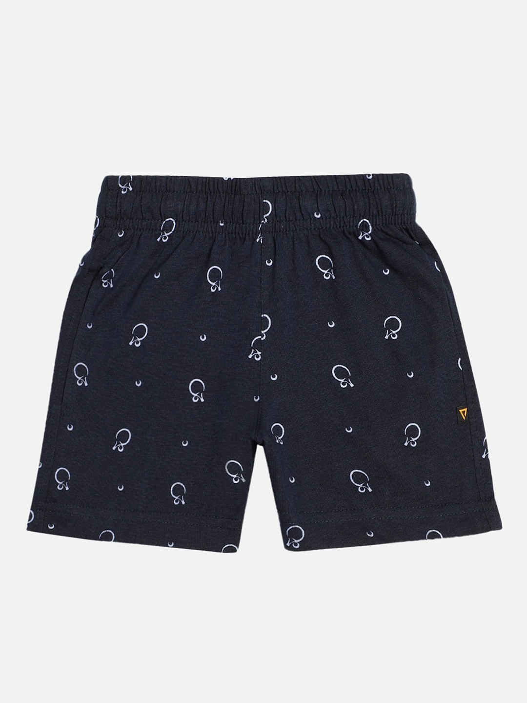 

PROTEENS Boys Navy Blue Printed Slim Fit Regular Shorts