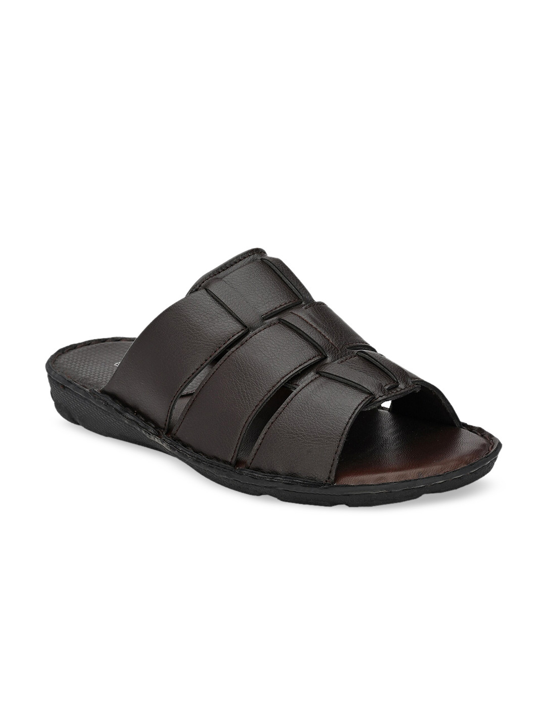 

El Paso Men Brown & Black Comfort Sandals
