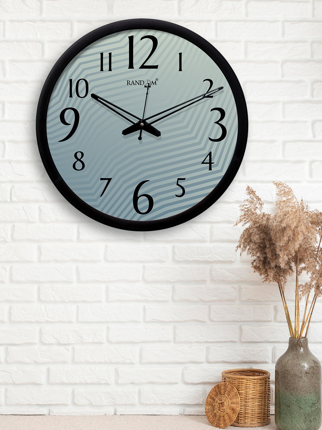 

RANDOM Grey Round Printed 30.4 cm Analogue Wall Clock