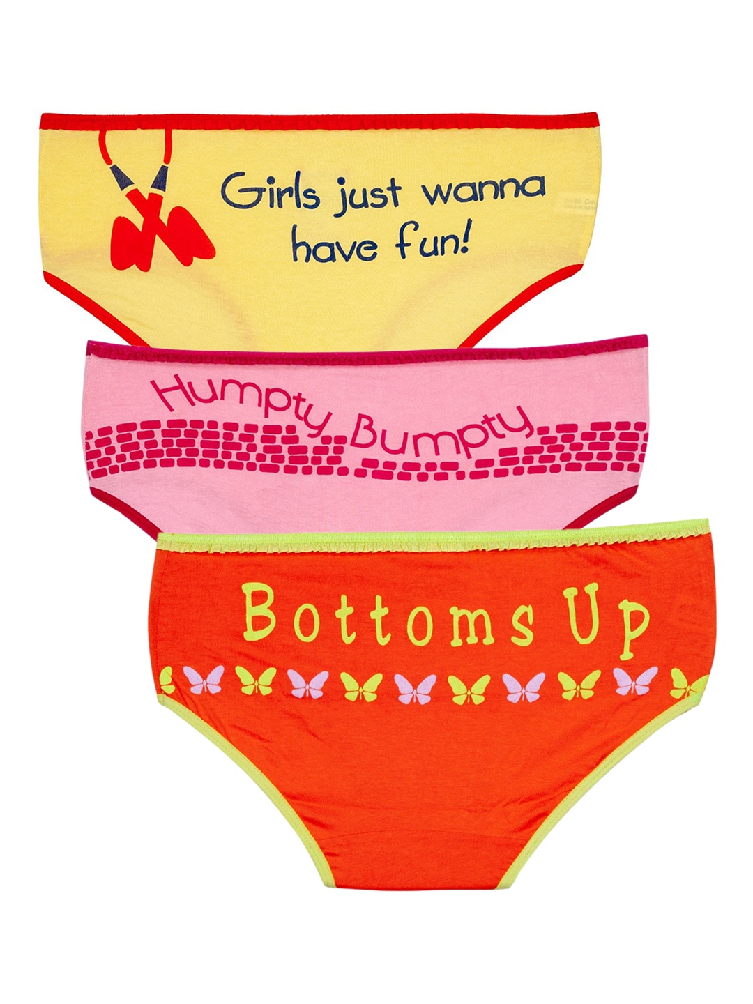

Zoom Minimondo Girls Pack Of 3 Assorted Basic Briefs 5005-(2)-22