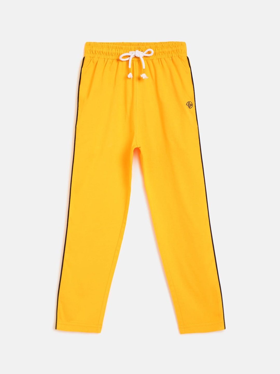 

Lil Tomatoes Boys Mustard Yellow Solid Track Pants