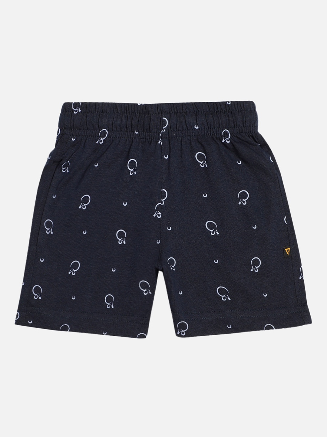 

PROTEENS Boys Black Printed Slim Fit Regular Shorts