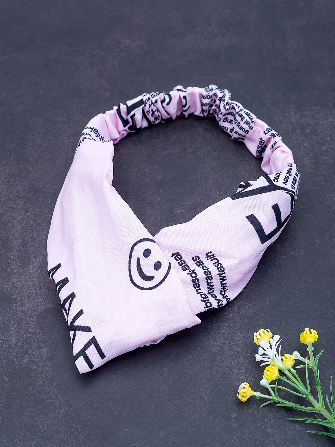 

Golden Peacock Lavender & Navy Blue Knot Design Printed Elasticated Hairband