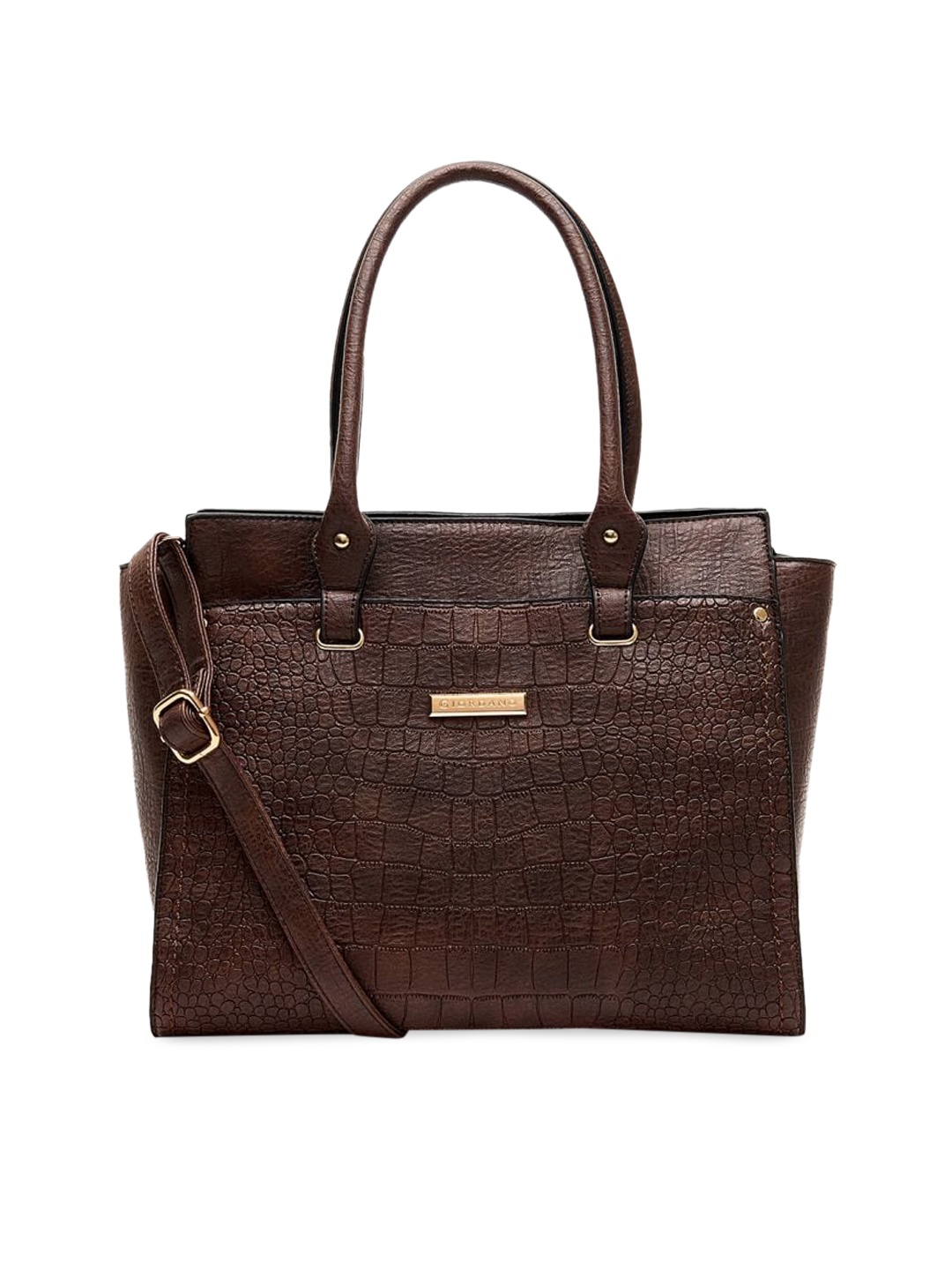 

GIORDANO Brown Textured Shoulder Bag