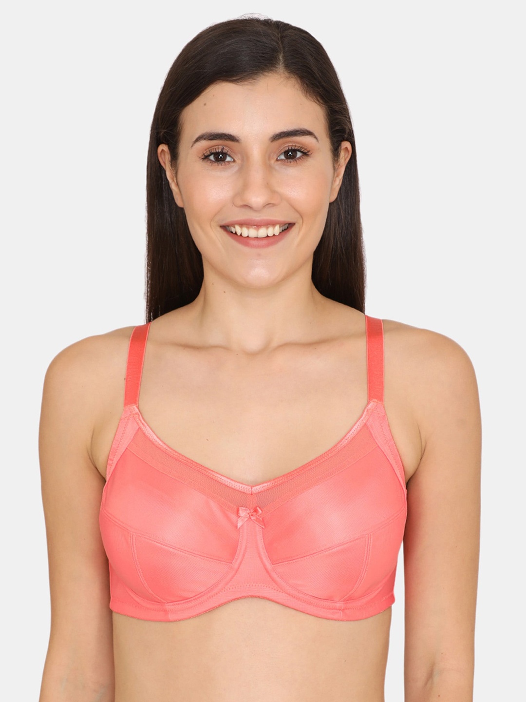 

Zivame Peach-Coloured Solid Underwired Lightly Padded Everyday Bra ZI10IRCORECORNG