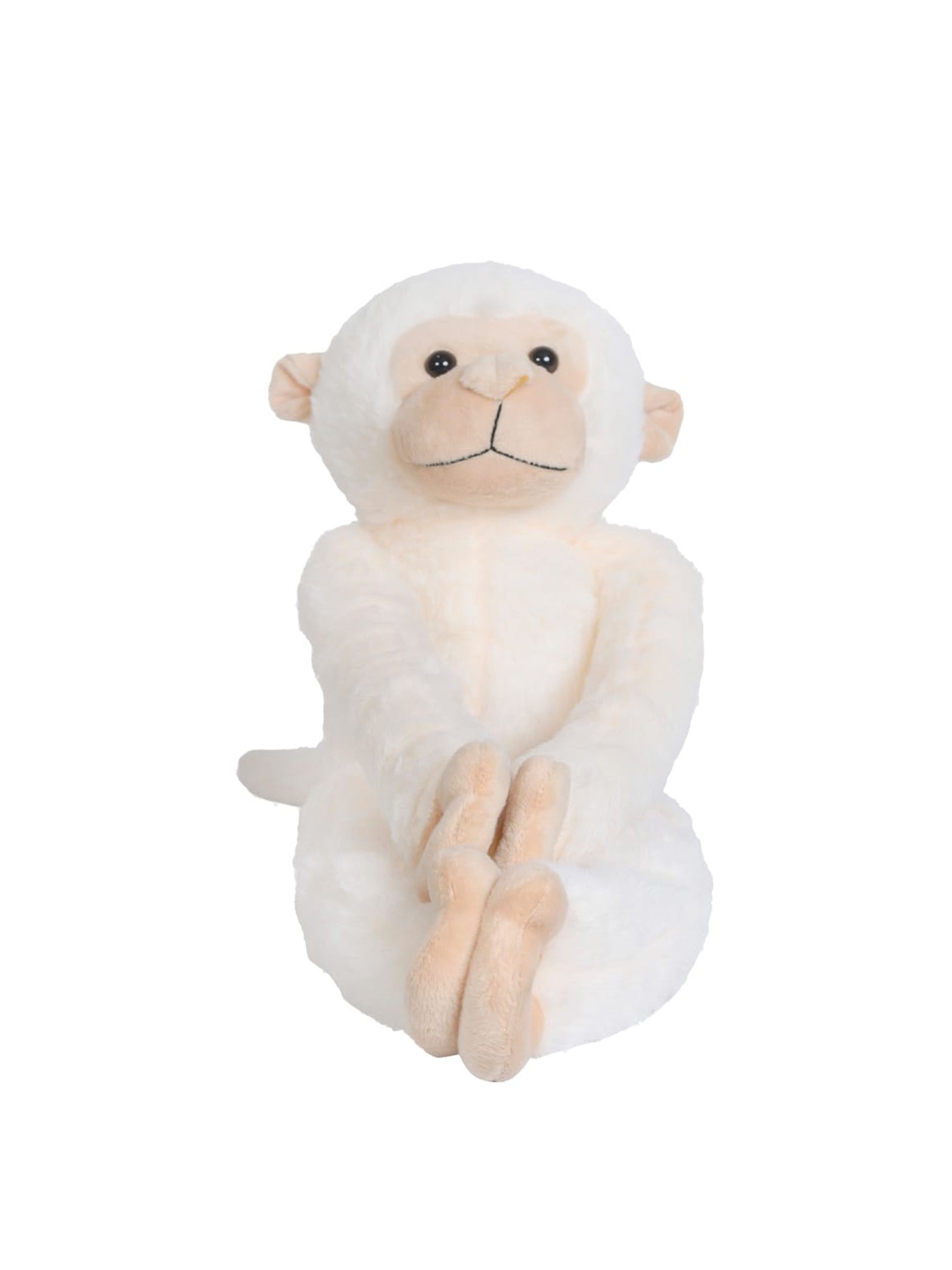 Ultra Kids Cream-Coloured & Beige Hanging Long Monkey Stuffed Soft Toy