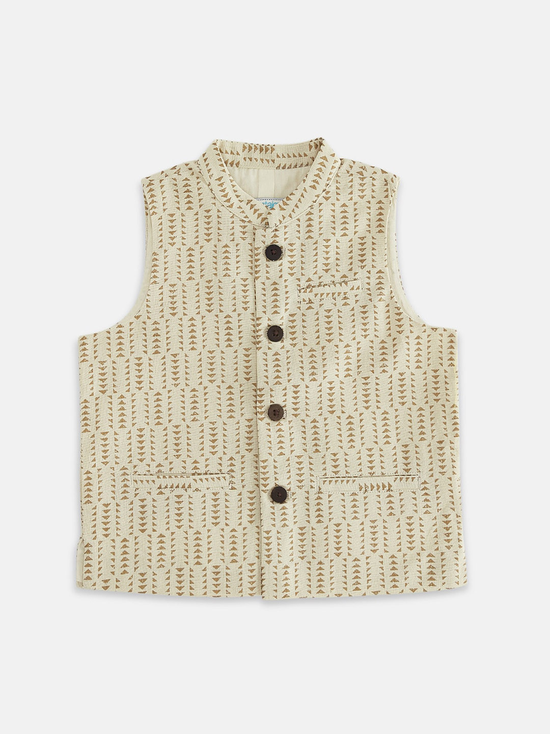 

indus route by Pantaloons off white Nehru Jacket