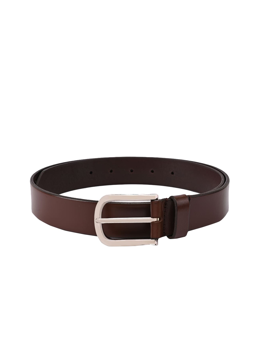 

BuckleUp Men Brown Solid Leather Belt