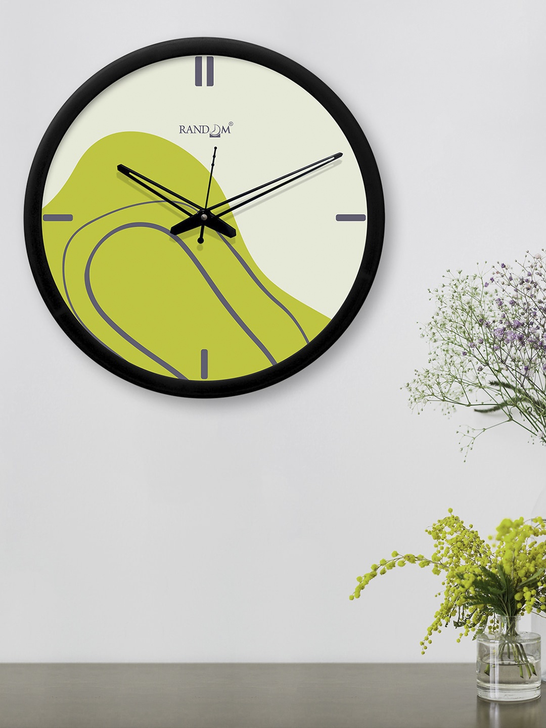 

RANDOM Green Round Printed 30.4 cm Analogue Wall Clock
