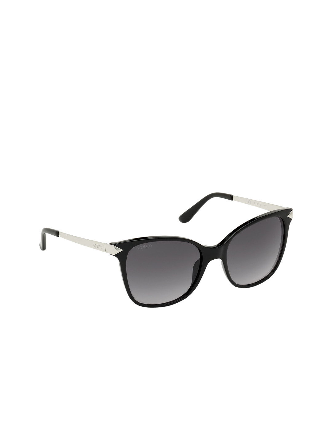 

Guess Men Black Lens & Cateye Sunglasses With UV Protected Lens GU7657 56 01C
