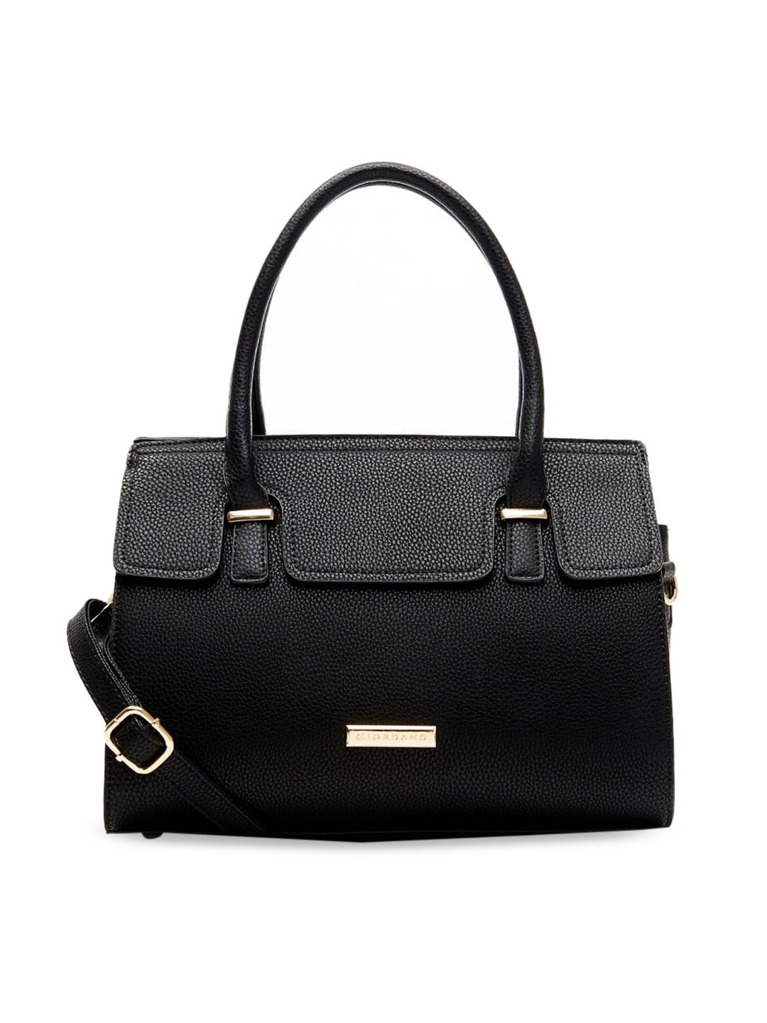 

GIORDANO Black Textured Handheld Bag