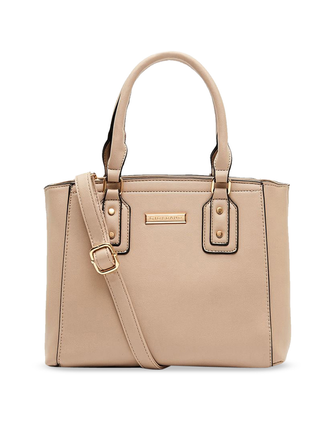 

GIORDANO Beige Solid Handheld Bag