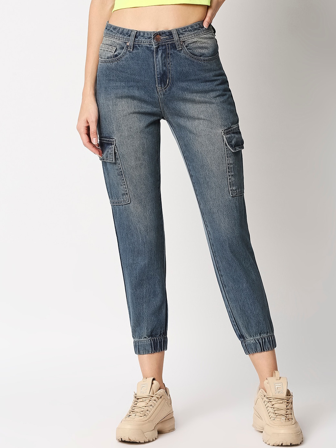 

High Star Women Blue Tapered Fit Jeans