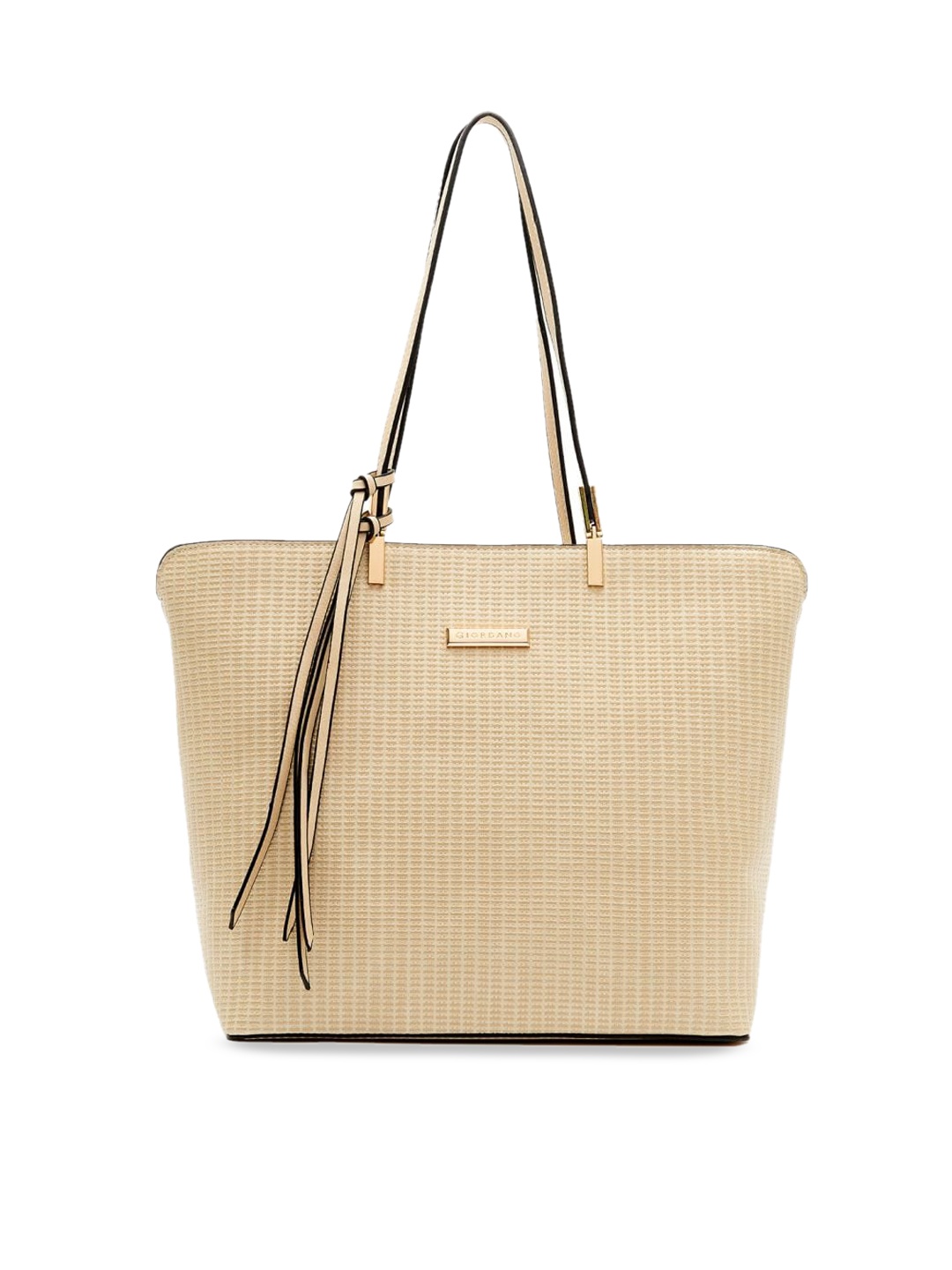 

GIORDANO Off-White Textured Shoulder Bag