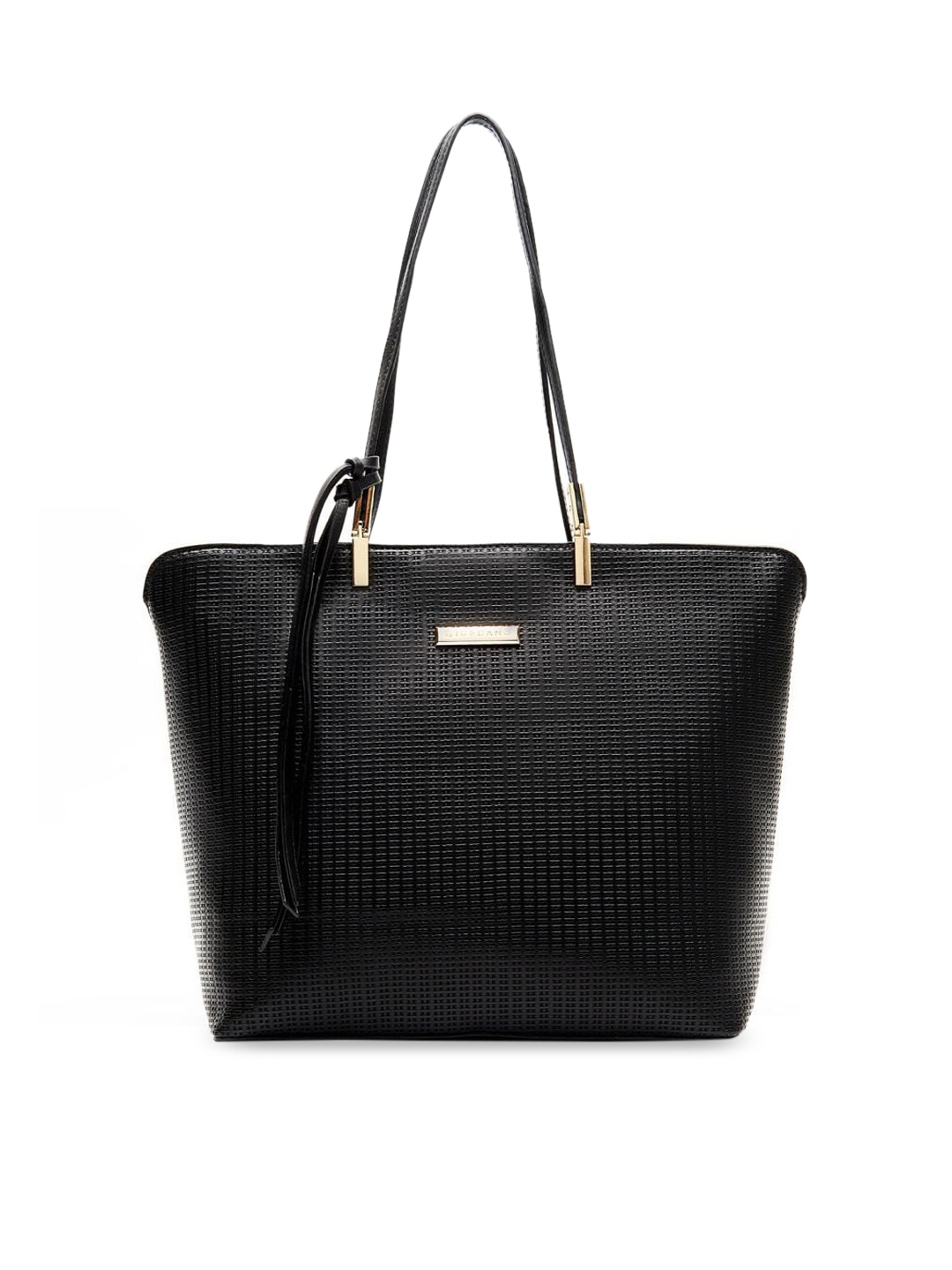 

GIORDANO Black Solid Tote Bag