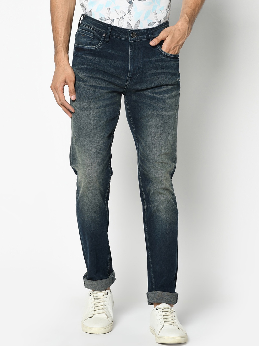 

Blackberrys Men Blue Yonk Skinny Fit Low-Rise Clean Look Jeans