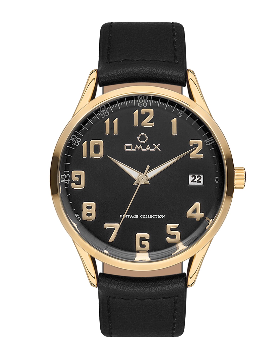 

Omax Men Black Analogue Watch VC09G22A