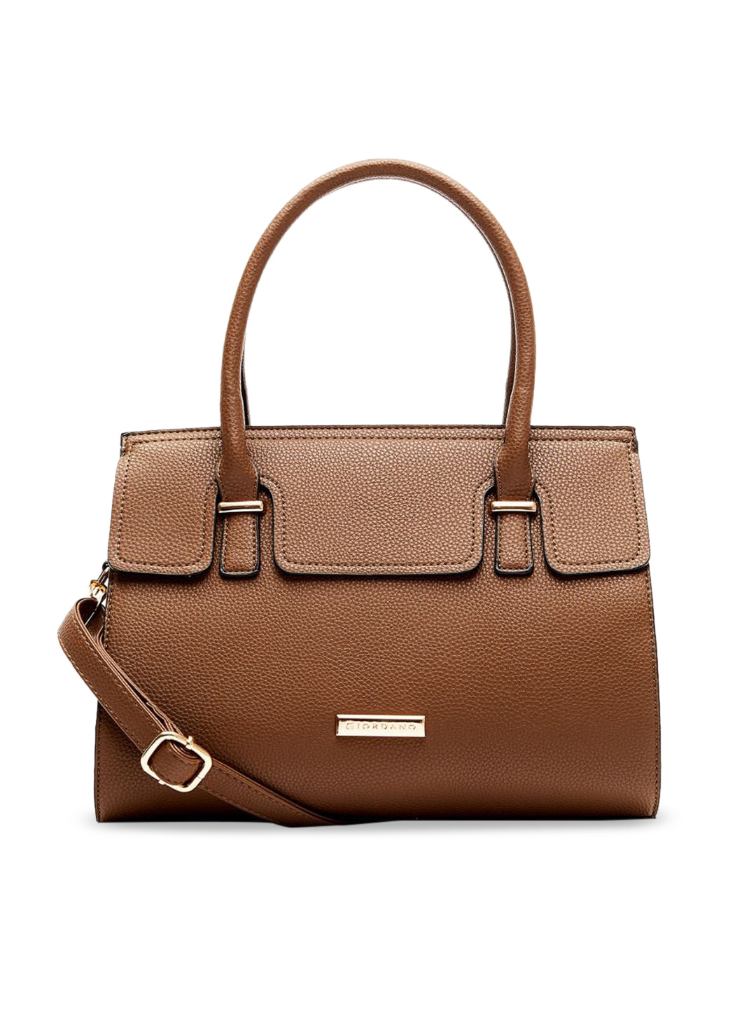 

GIORDANO Brown Solid Handheld Bag