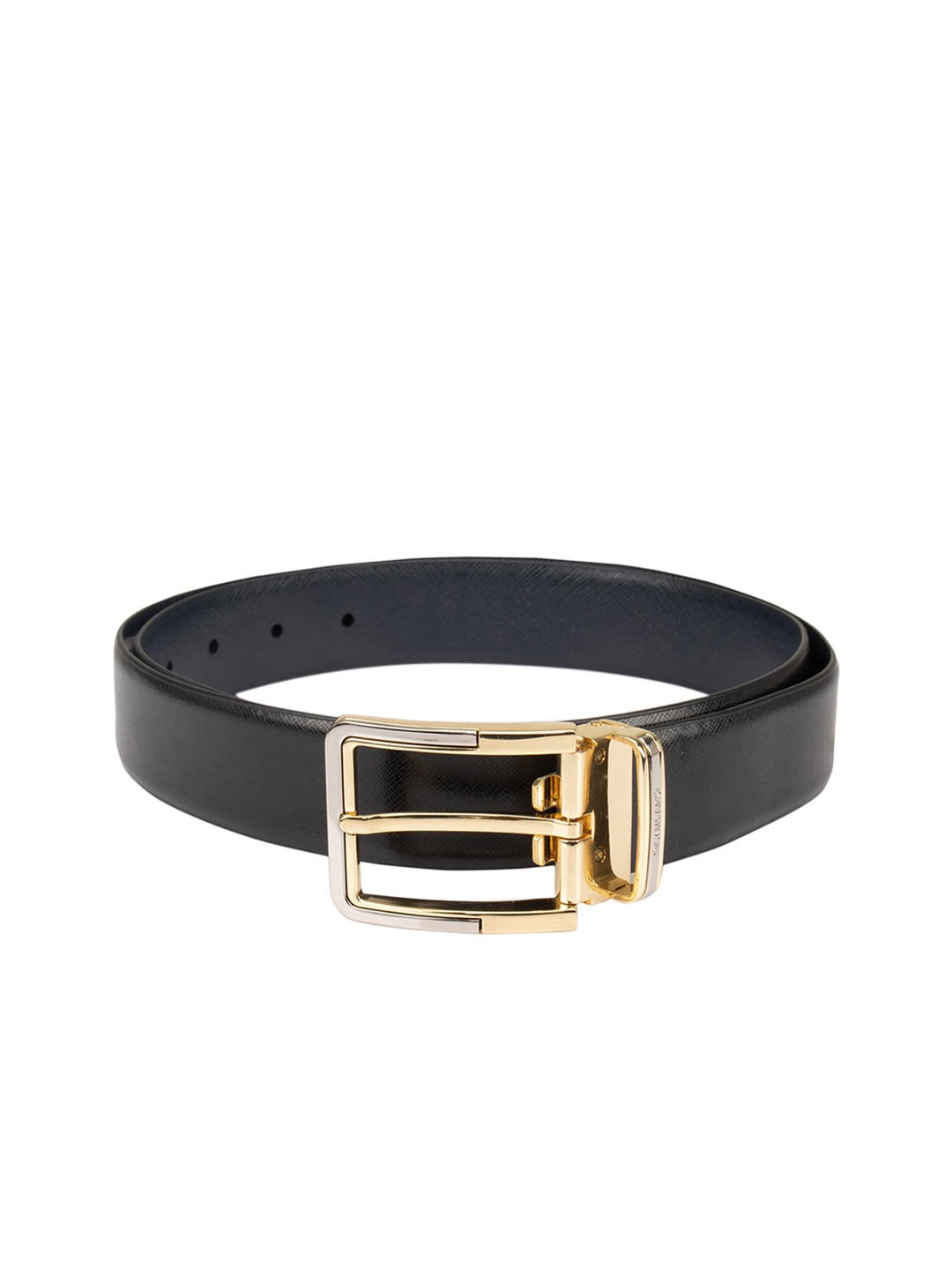 

Da Milano Men Black Solid Leather Belt