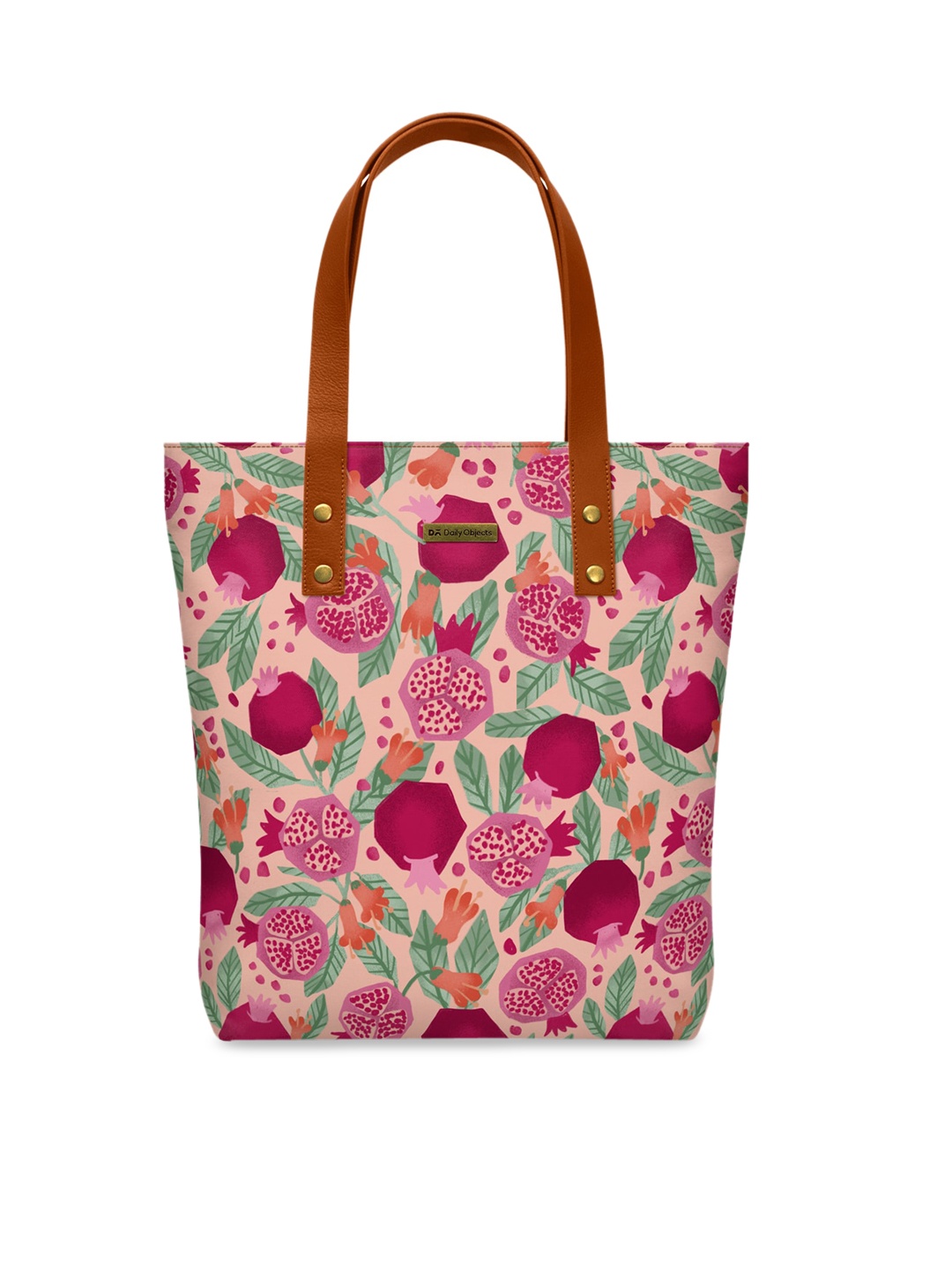 

DailyObjects Pink Pomegranate Printed Tote Bag