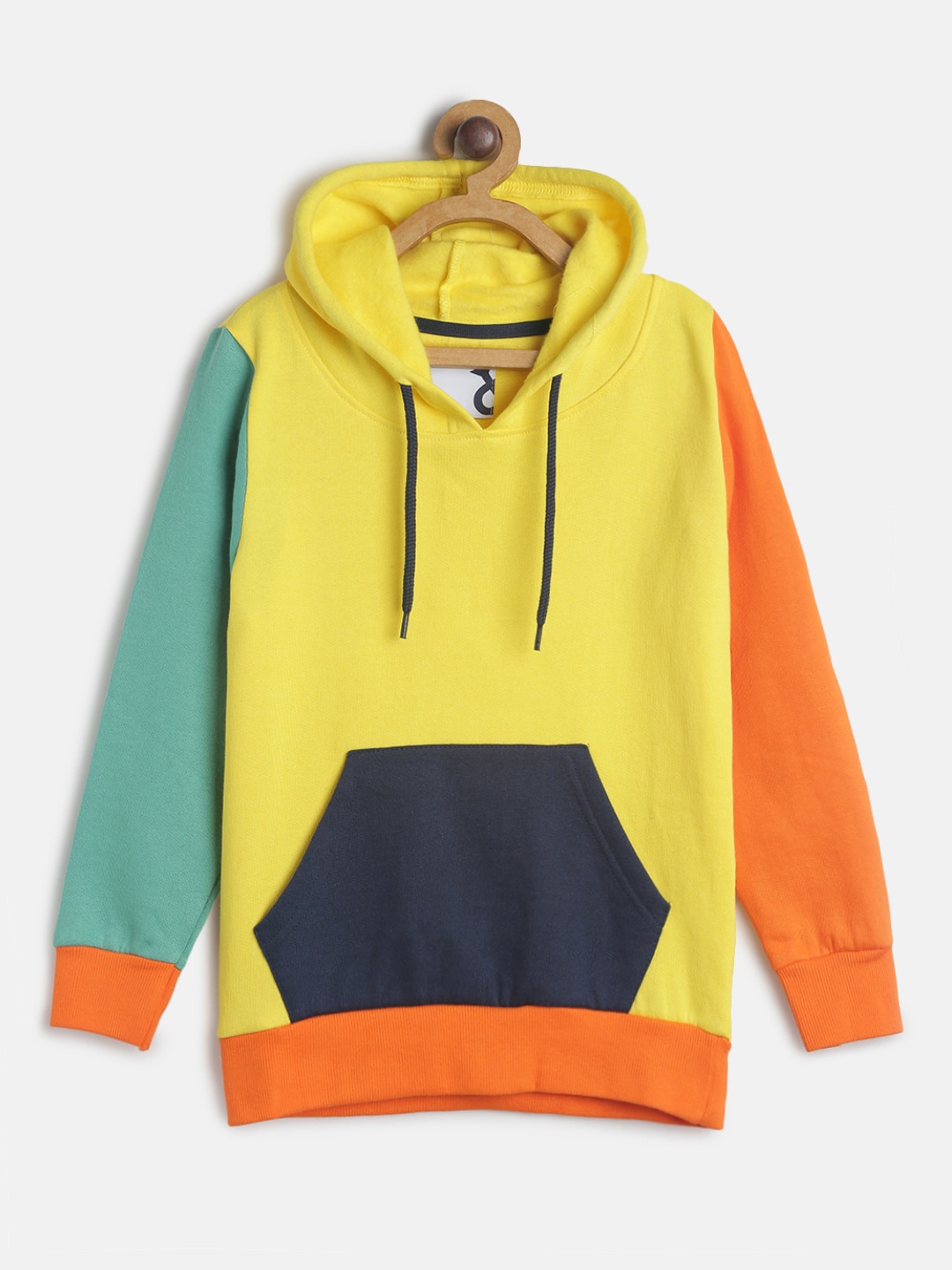 

TALES & STORIES Boys Yellow Colourblocked Sweatshirt