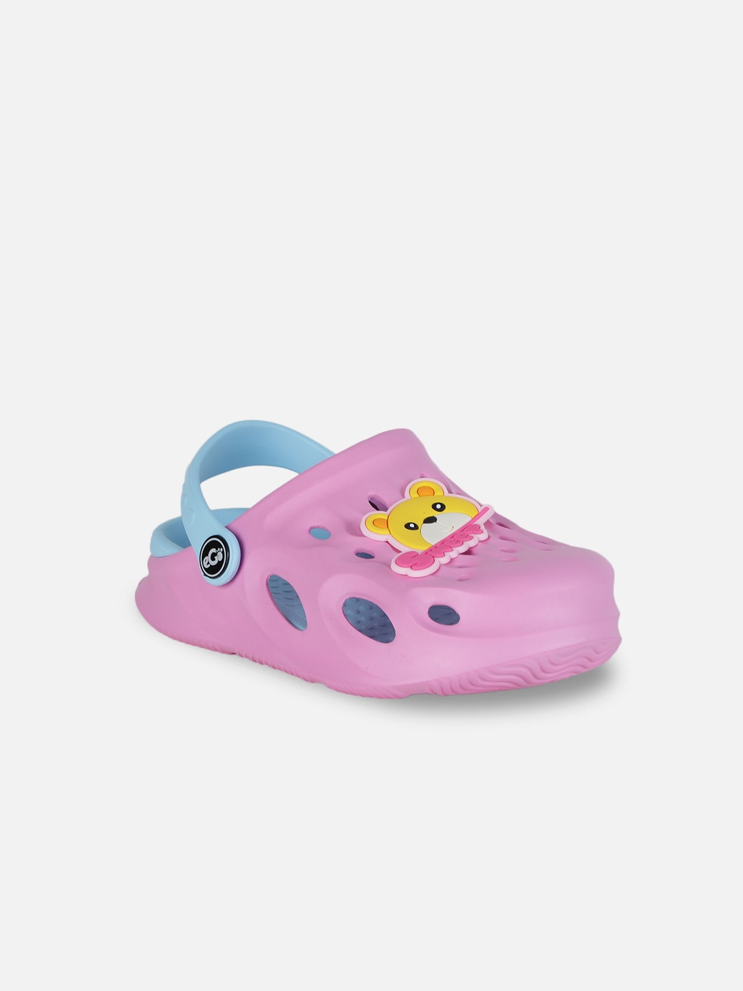 

PASSION PETALS Girls Pink & Blue Embellished Clogs