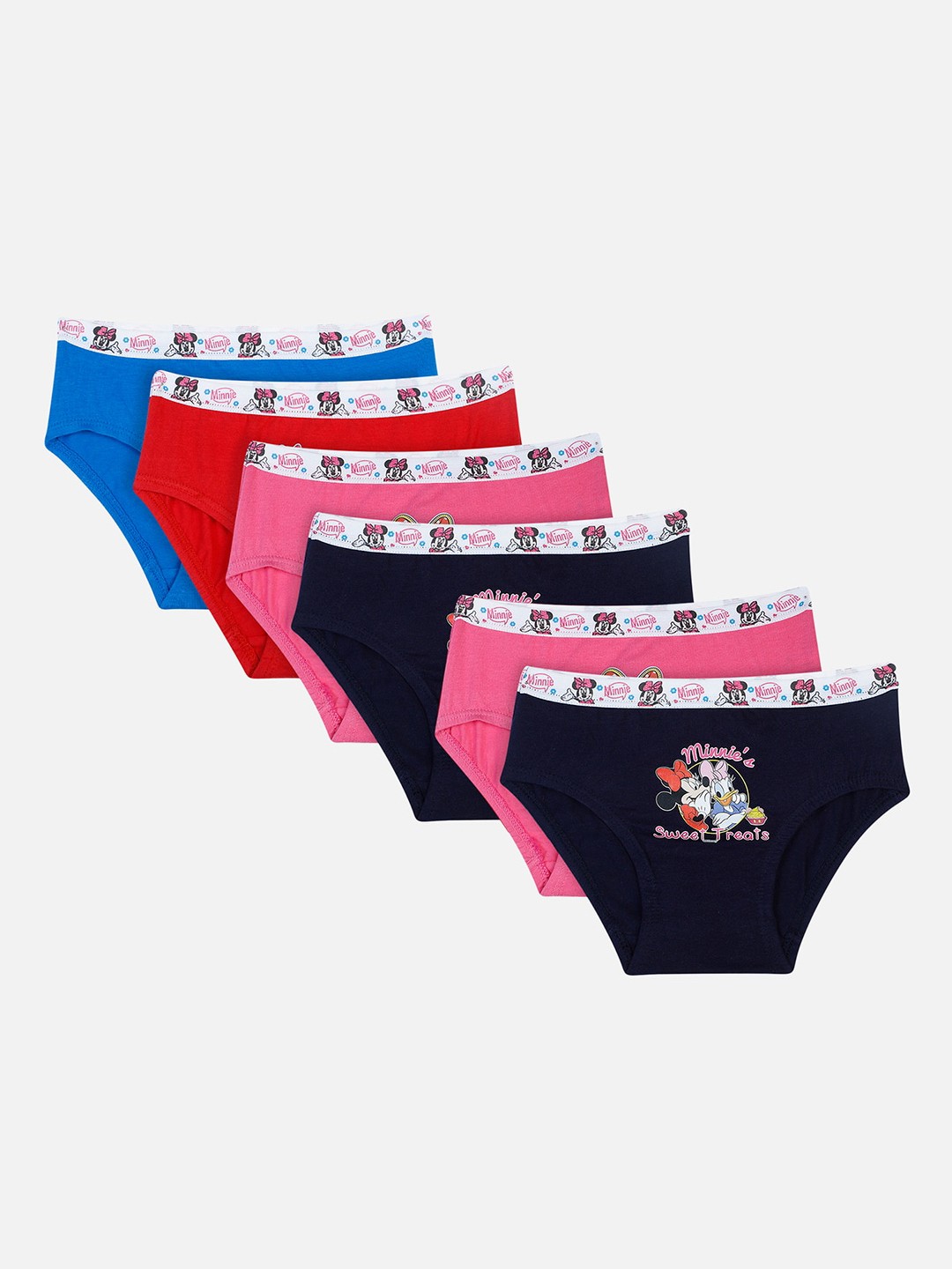 

Bodycare Kids Girls Pack Of 6 Assorted Minnie & Friends Hipster Briefs KIA7206-PK001_P6