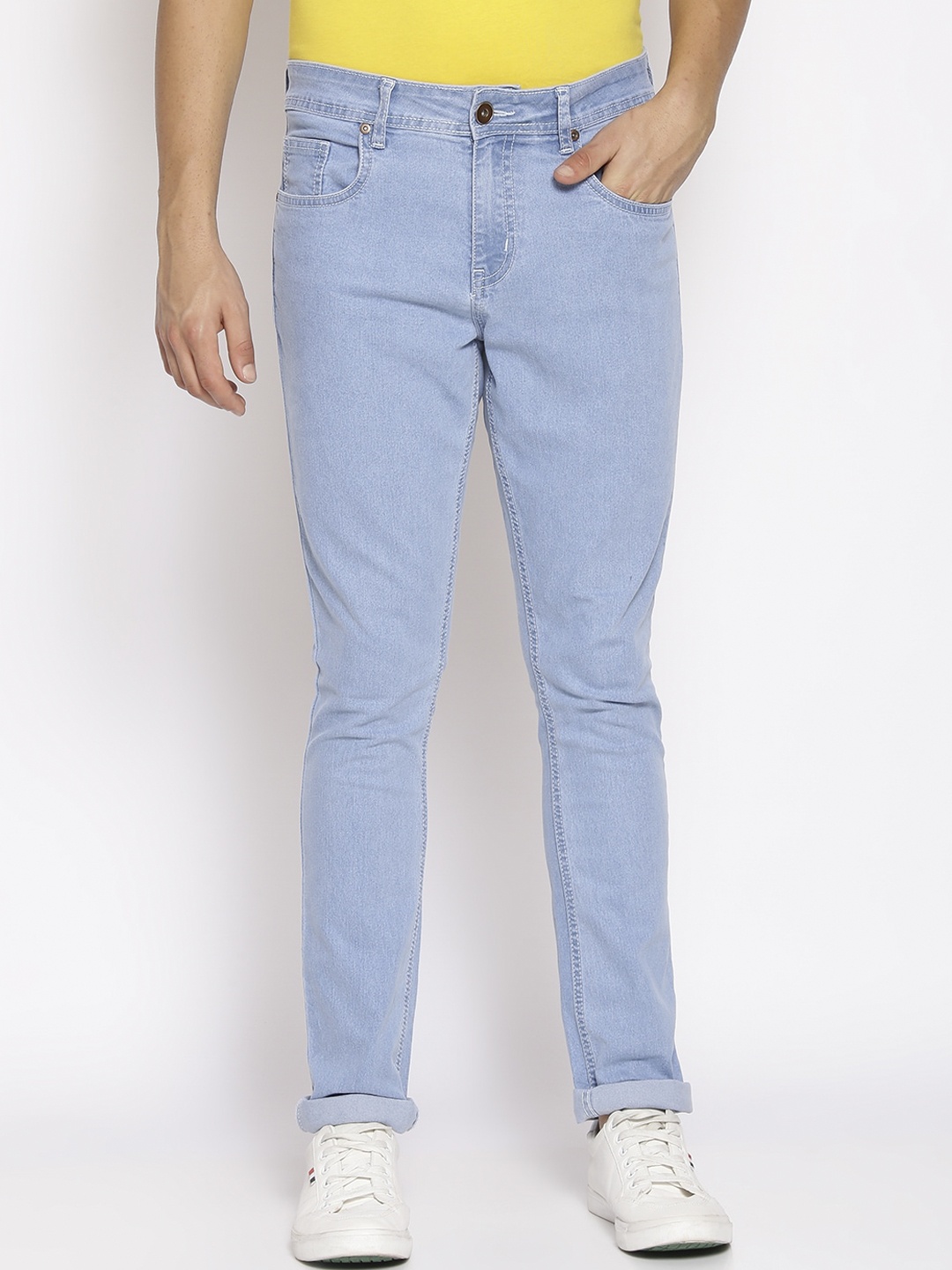

High Star Men Blue Slim Fit Mid-Rise Stretchable Clean Look Jeans
