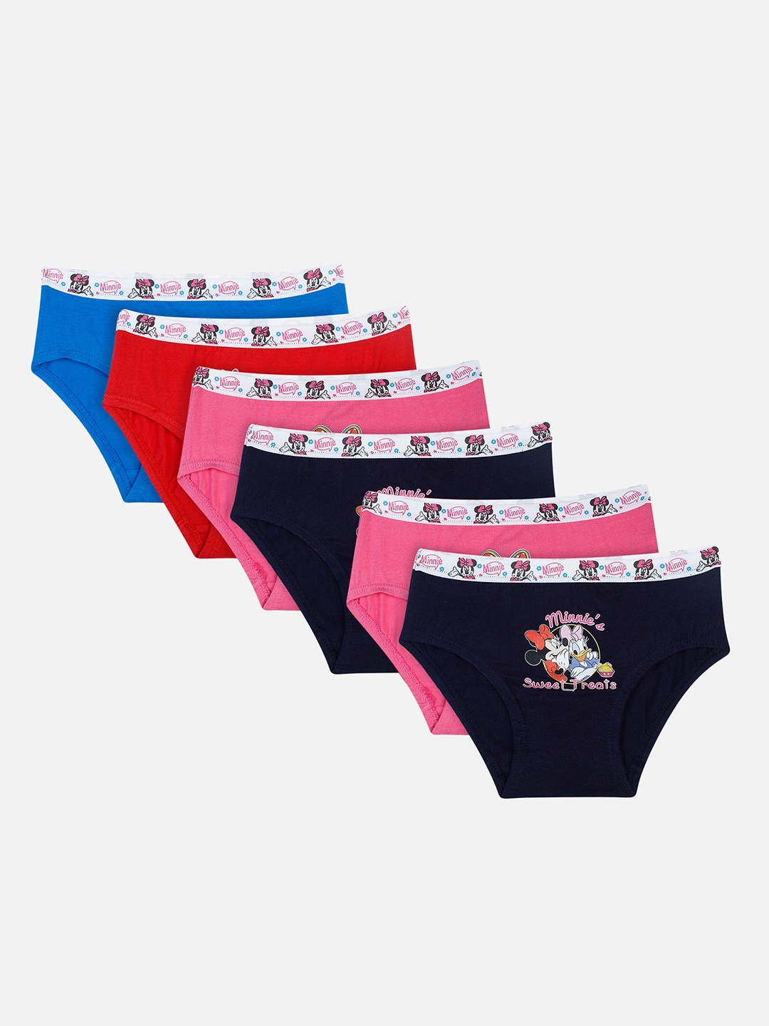 

Bodycare Kids Girls Pack Of 6 Assorted Minnie & Daisy Hipster Briefs KIA7206-PK006_P6