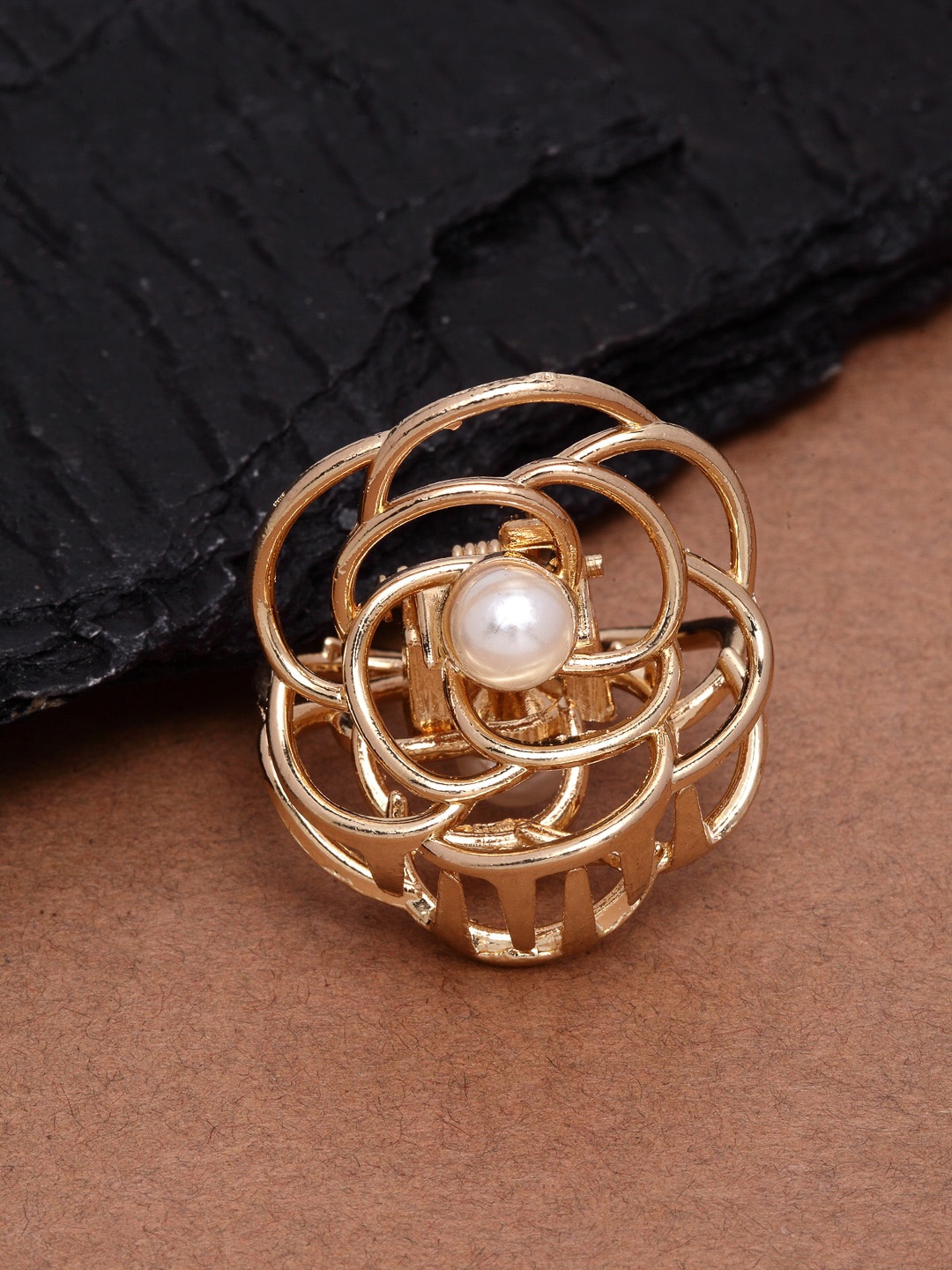 

Ferosh Rose Gold Embellished Claw Clip
