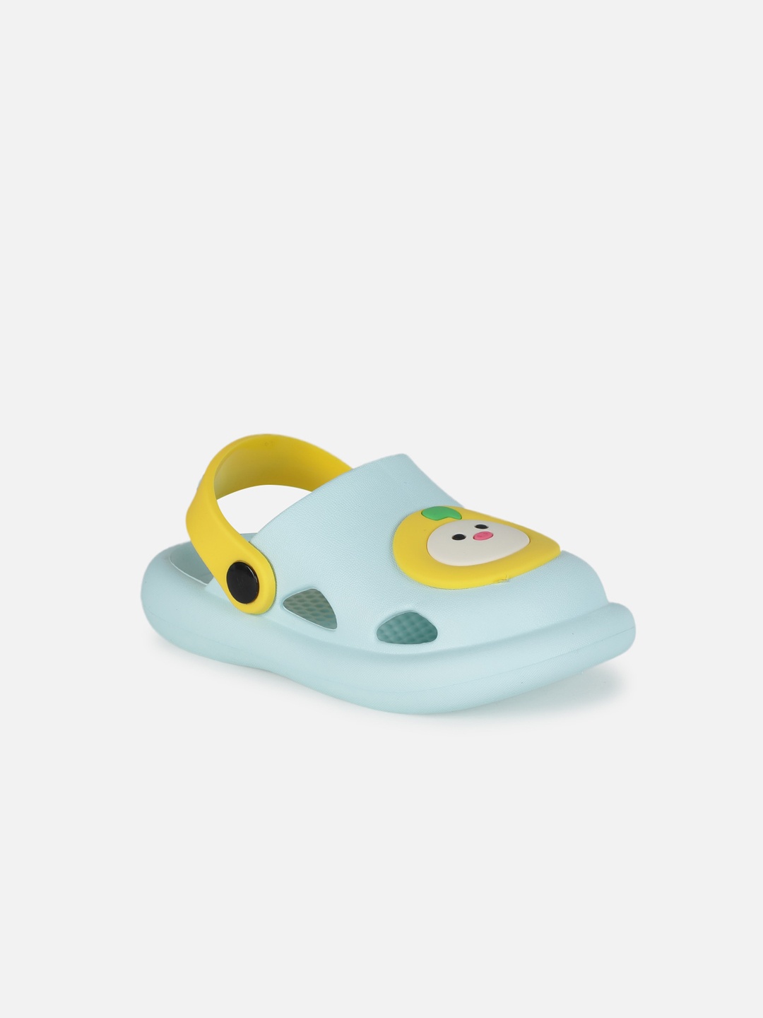 

PASSION PETALS Kids Sea Green & Yellow Embellished Clogs