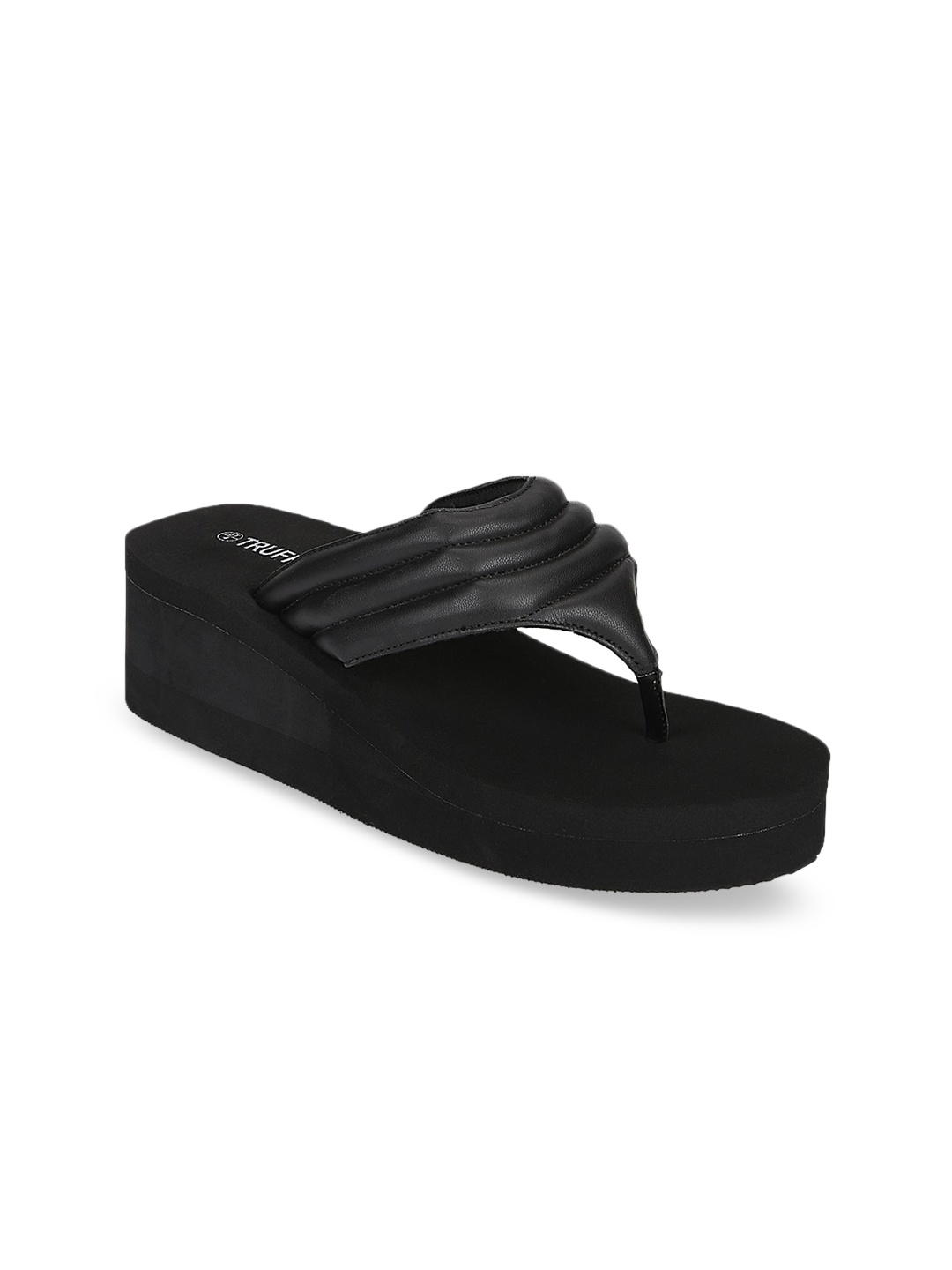 

Truffle Collection Women Black Solid Sandals