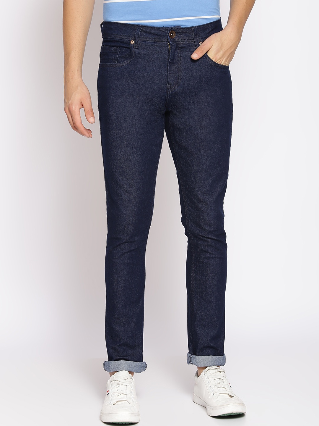 

High Star Men Blue Slim Fit Mid-Rise Stretchable Clean Look Jeans