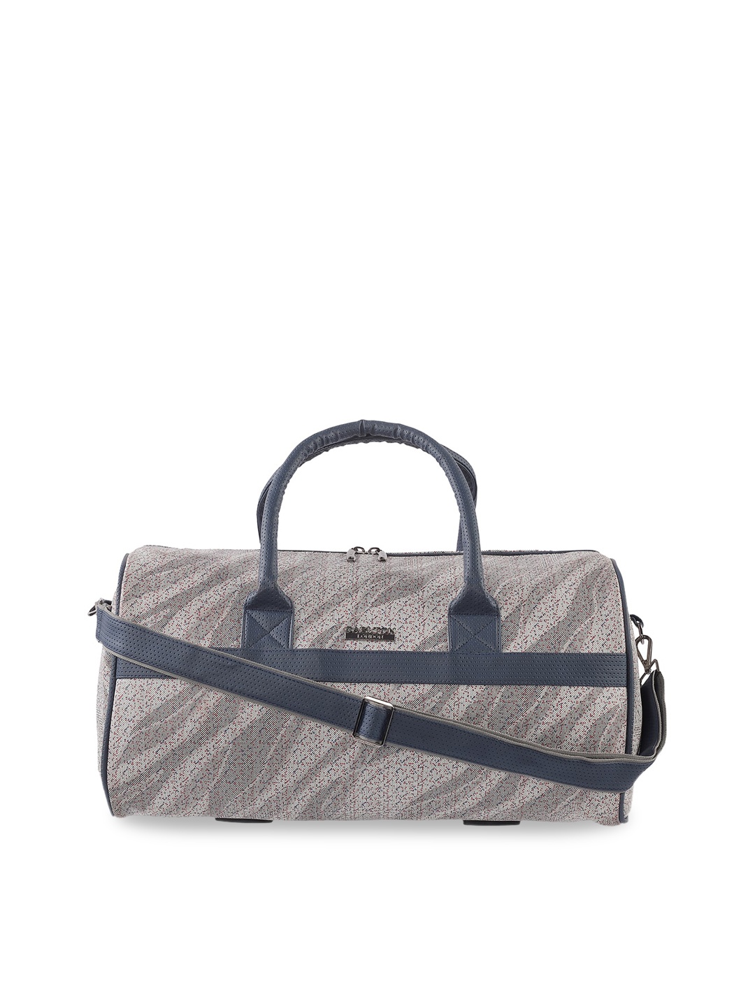 

Carlton London Unisex Grey Printed Duffel Bag