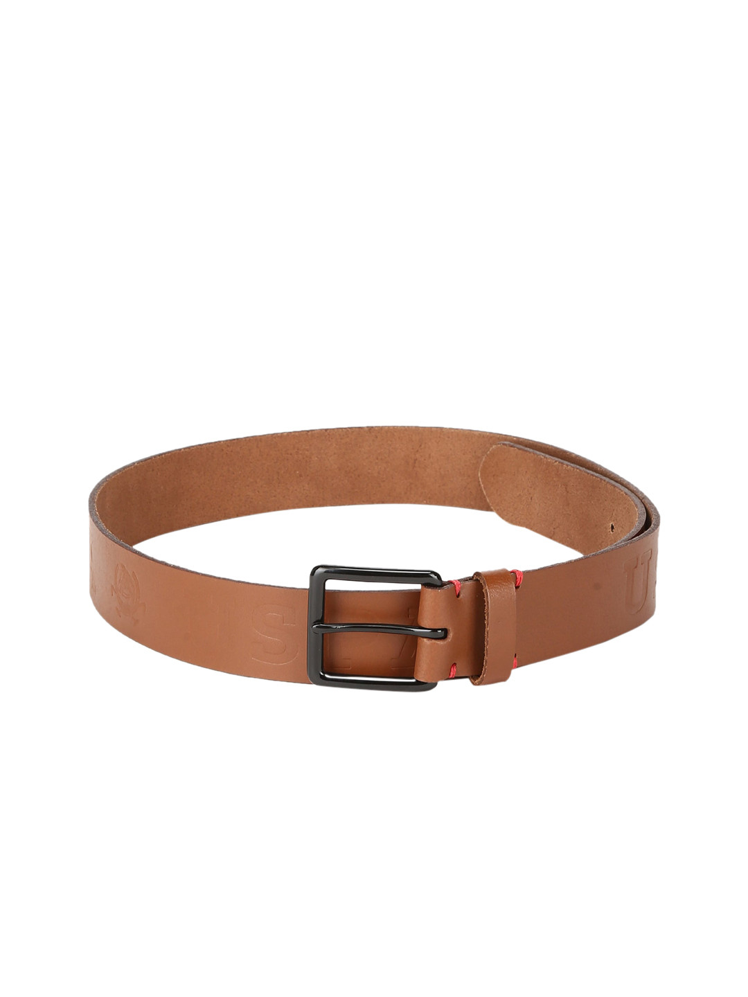 

U.S. Polo Assn. Men Brown Solid Embossed Belt