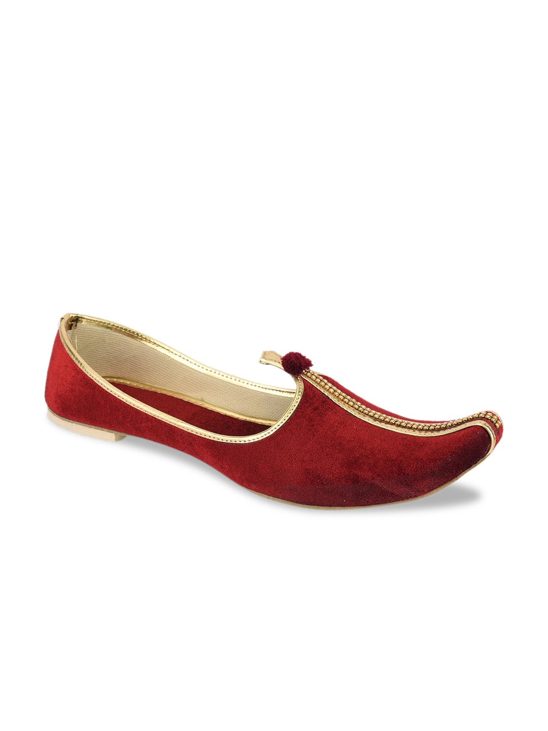 

Desi Colour Men Mojaris, Maroon