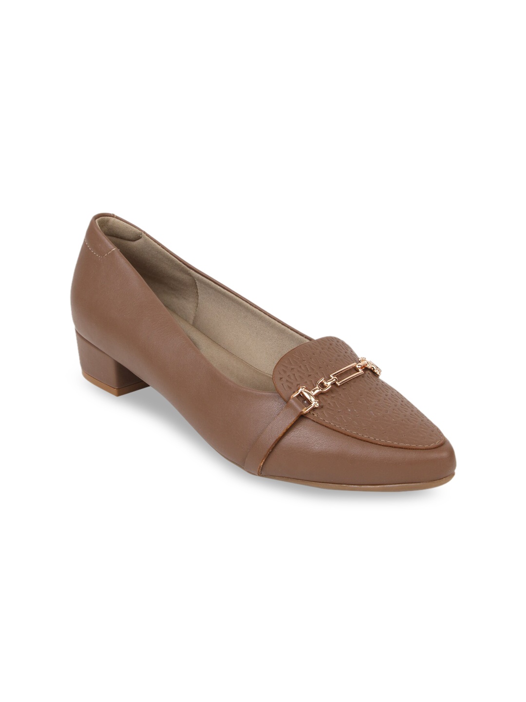 

Rocia Women Brown Solid Pumps