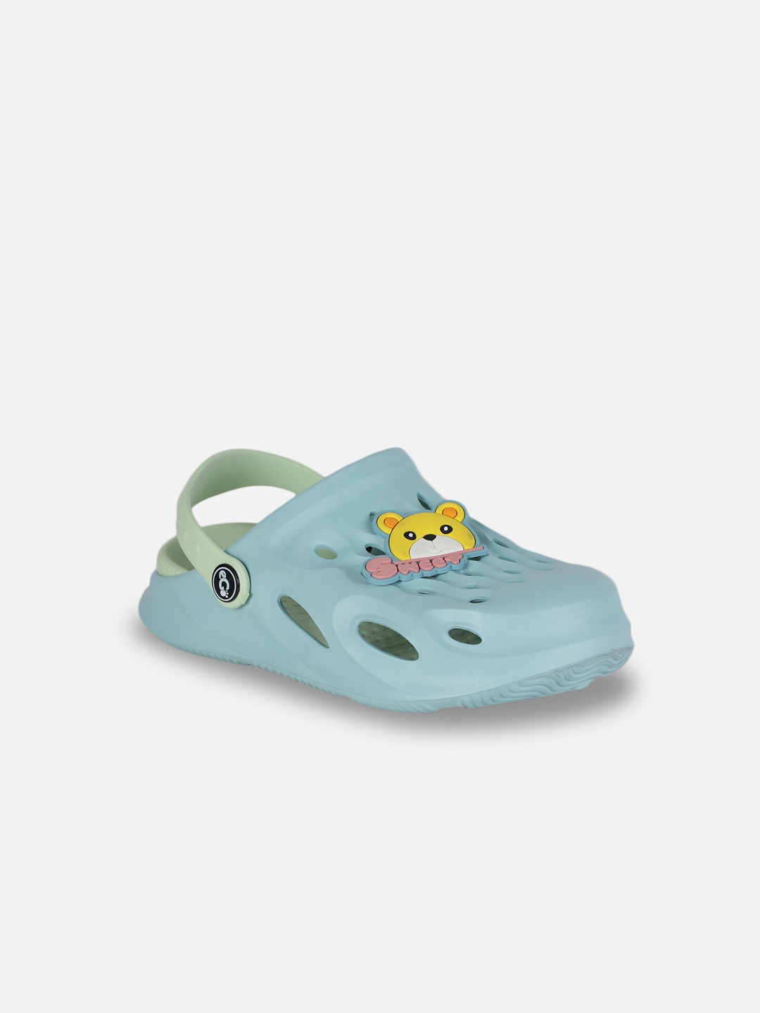 

PASSION PETALS Kids Blue & Green Embellished Clogs
