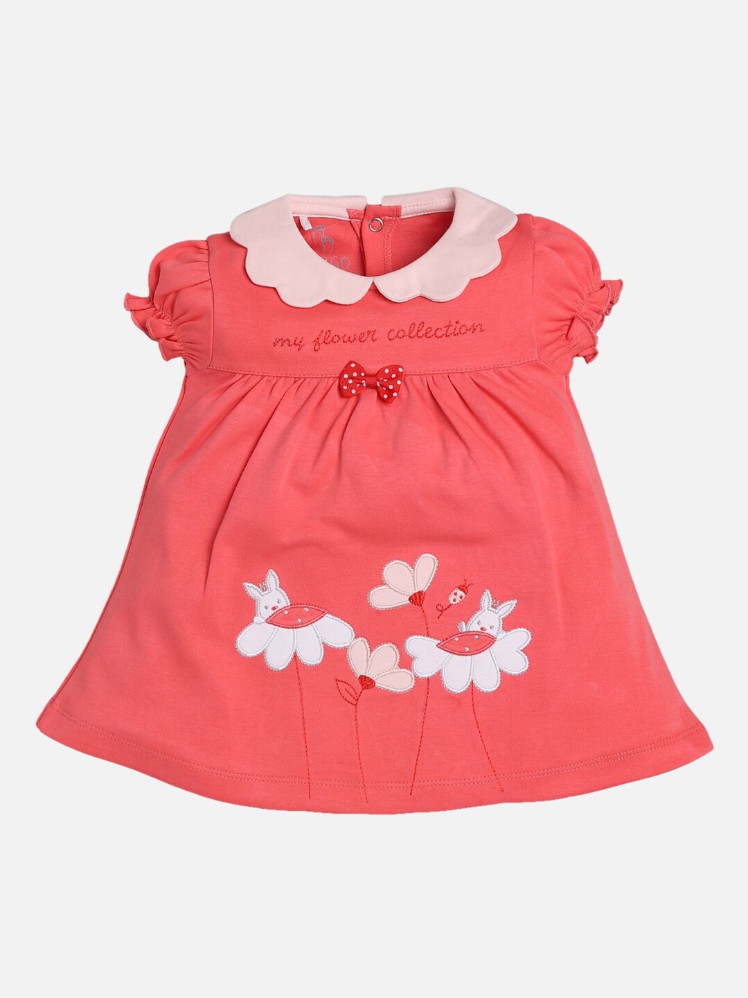 

BABY GO Girls Multicoloured Printed A-Line Dress, Multi